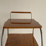 Art deco rolling bar cart, hungary 1930s