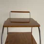 Art deco rolling bar cart, hungary 1930s