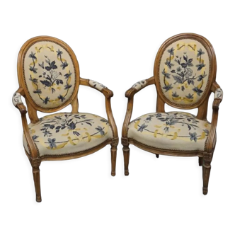 Pair medallions Louis XVI