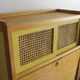Vintage writing desk with canning doors