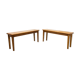 Paire de bancs enfant ou porte plante artisanal 1960