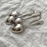 5 Ercuis silver-plated mocha teaspoons