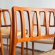 4 chaises danoises par Niels O. Møller, JL. Moller # 83, années 1960