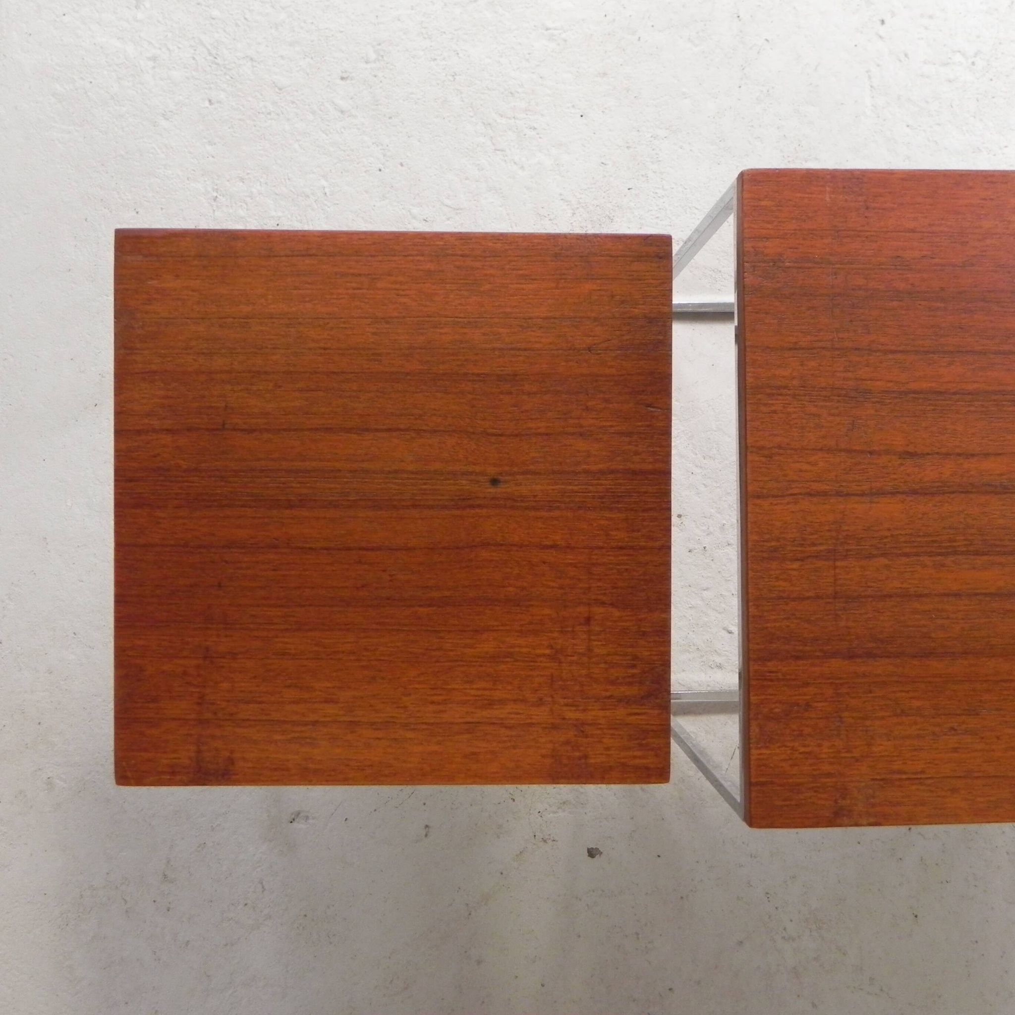 Ensemble de 3 tables d'appoint, ensemble mimi, années 1960