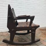 Rocking chair by Angel Pazmino 1960 for Muebles de Estilo