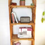 Rattan bookcase shelf