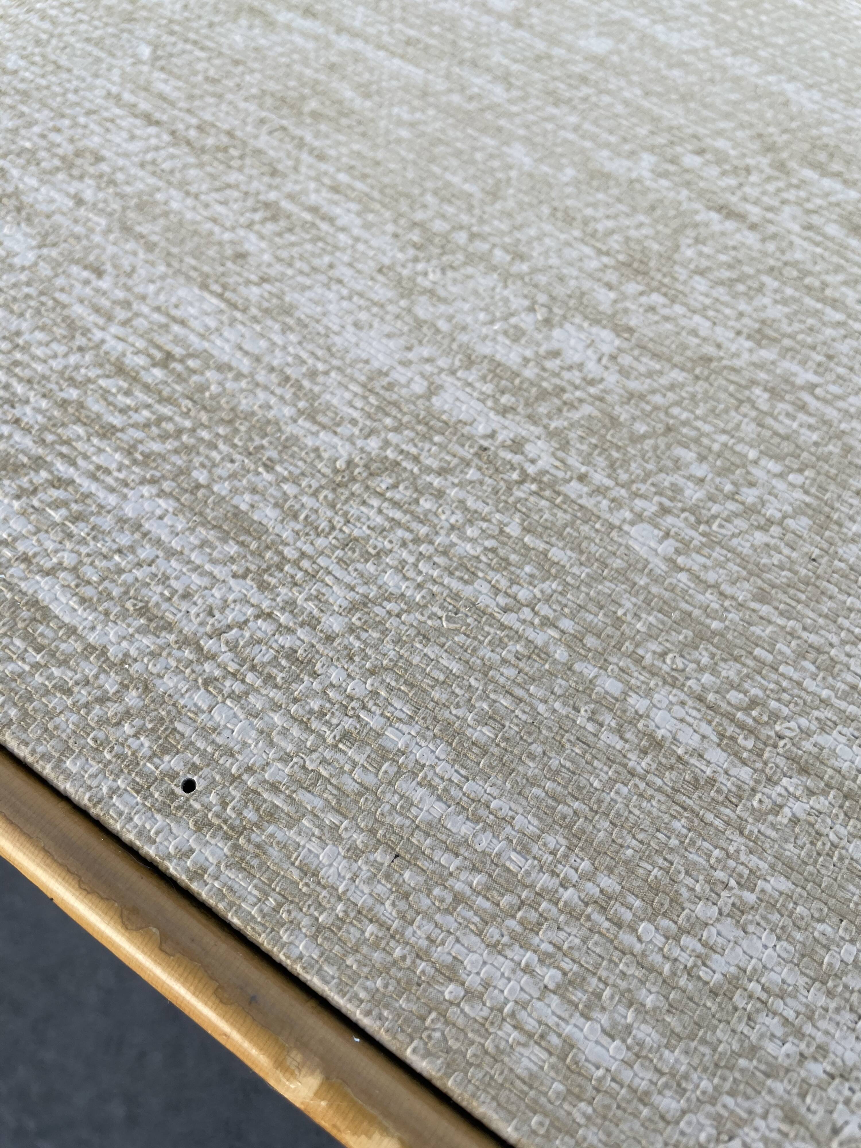 Rattan table vintage compass feet