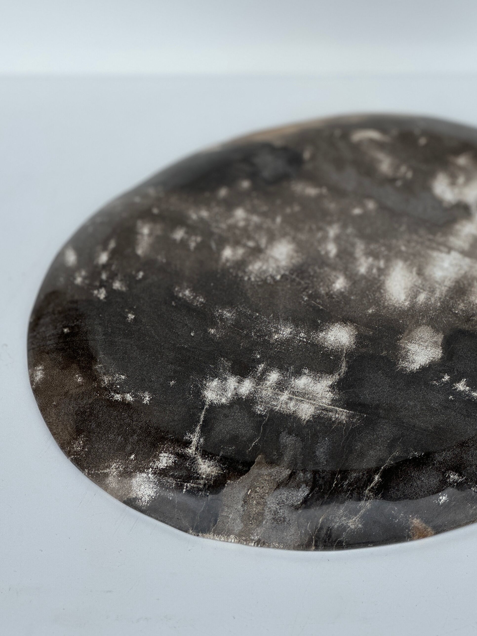 Dish in petrified wood