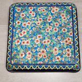 Enamels de Longwy trivet “Pommier Flowers”