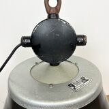 Industrial Black Enamel Factory Pendant Lamp, 1960s