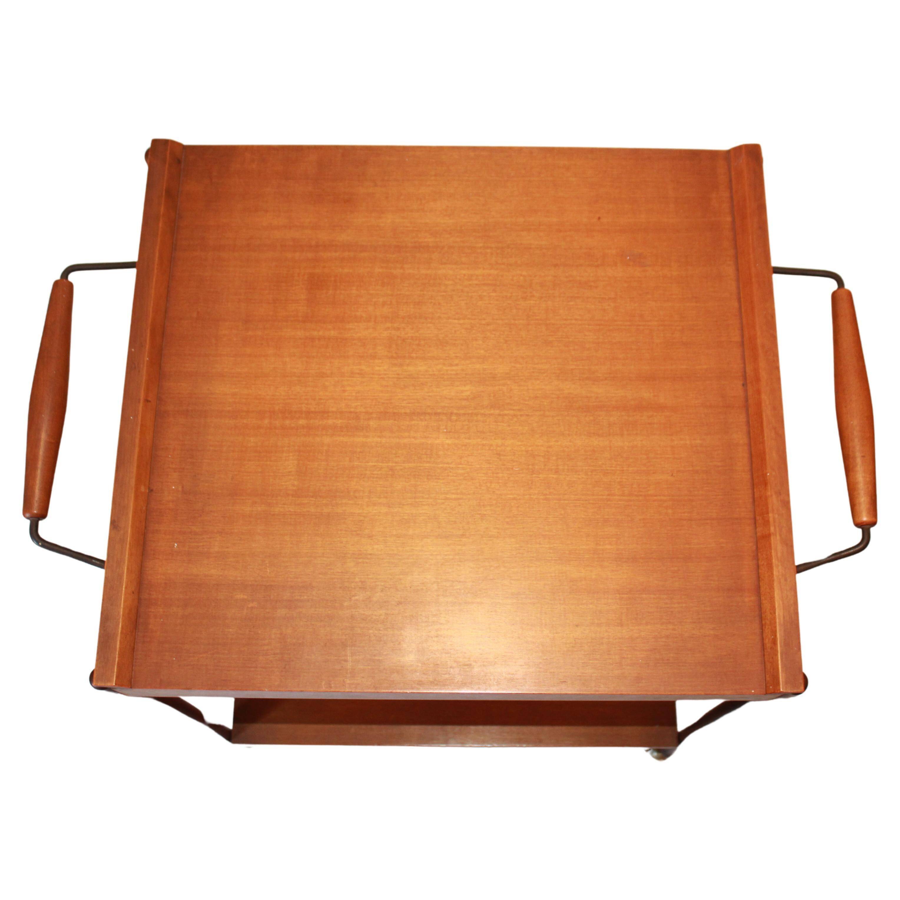 1950s vintage teak dessert trolley bar by "Fratelli Reguitti"