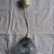 Blue glass tulip pendant light