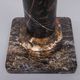 Two black portoro marble pedestals, Italy