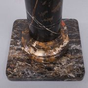 Two black portoro marble pedestals, Italy