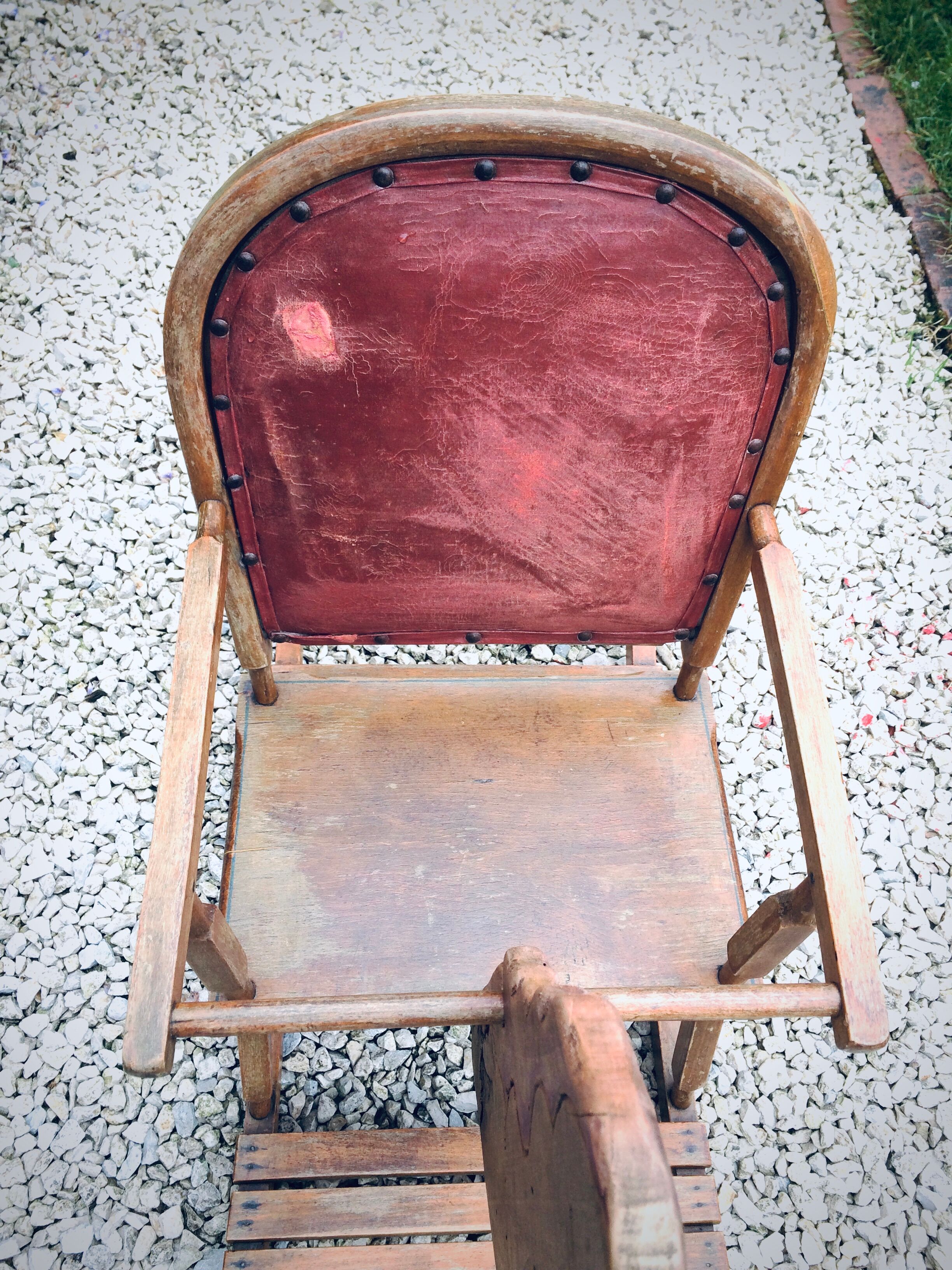 Child rocking horse wooden