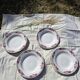 Lot of 4+4 vintage Ceranord St Amand "Roubaix" plates in perfect condition.