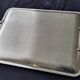 Service tray Létang and Rémy in satin stainless steel 35 x 45 cm