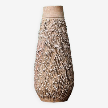 Brutalist terracotta vase