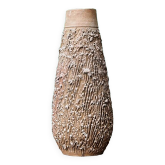Brutalist terracotta vase