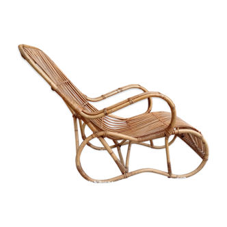 Fauteuil lounge en rotin