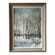 Winter atmosphere by Robert Germain - Oil on cardboard