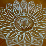 Vintage cut glass dish 1960