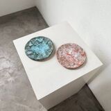 Pair of Vallauris ceramic dinner plates