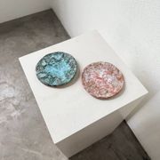 Pair of Vallauris ceramic dinner plates