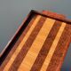 Plateau rectangulaire art déco en bois laqué