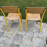 Pair of school chairs
