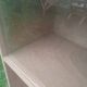 Vintage antique display shelf with Scandinavian tapered legs.