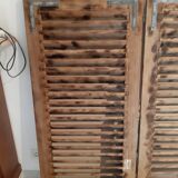 Ancient shutters of the 60s in pine