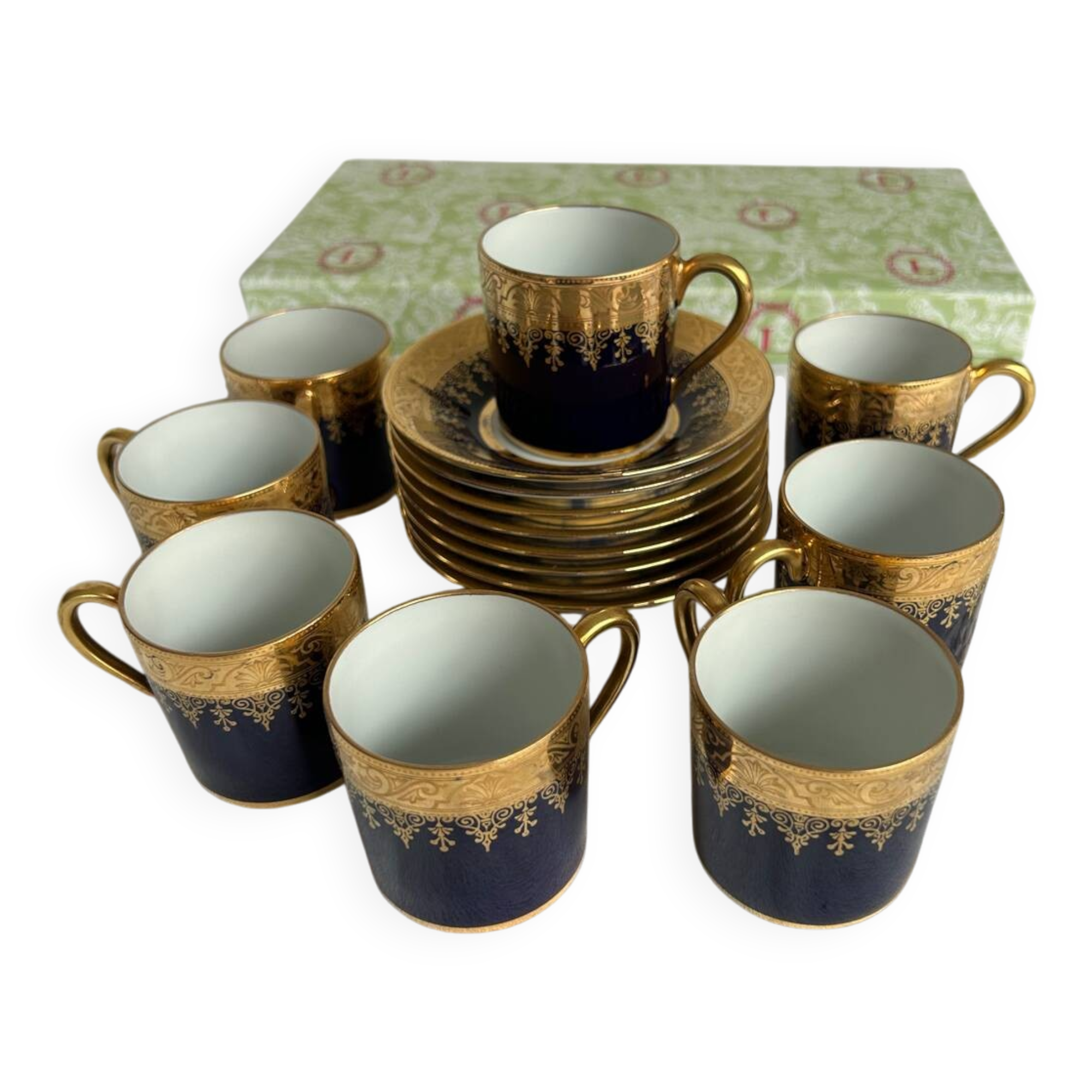 Limoges porcelain coffee service – Ch. Haviland – Decor
