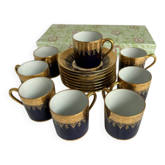 Limoges porcelain coffee service – Ch. Haviland – Decor