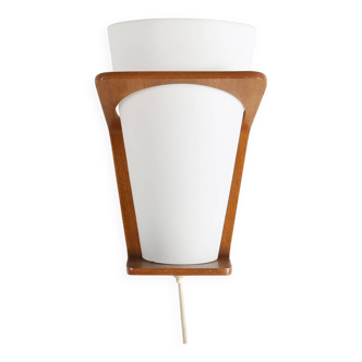 Wall lamp NX 41 by Louis Kalff for Philips in curved teak plywood, 1959