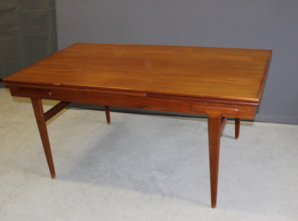 Danish Dining Room Table By Ejvind A. Johansson In Teak Around 1960