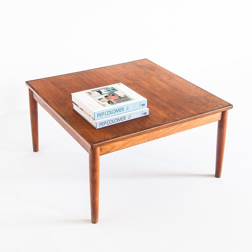 Vintage coffee table scandinavian style teak. france 1960