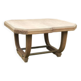 Art deco table from the 1930s in raw cherry wood