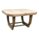 Art deco table from the 1930s in raw cherry wood
