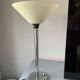Art deco white opaline chrome lamp