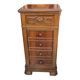 Old chiffonier bedside table red marble top 19th century