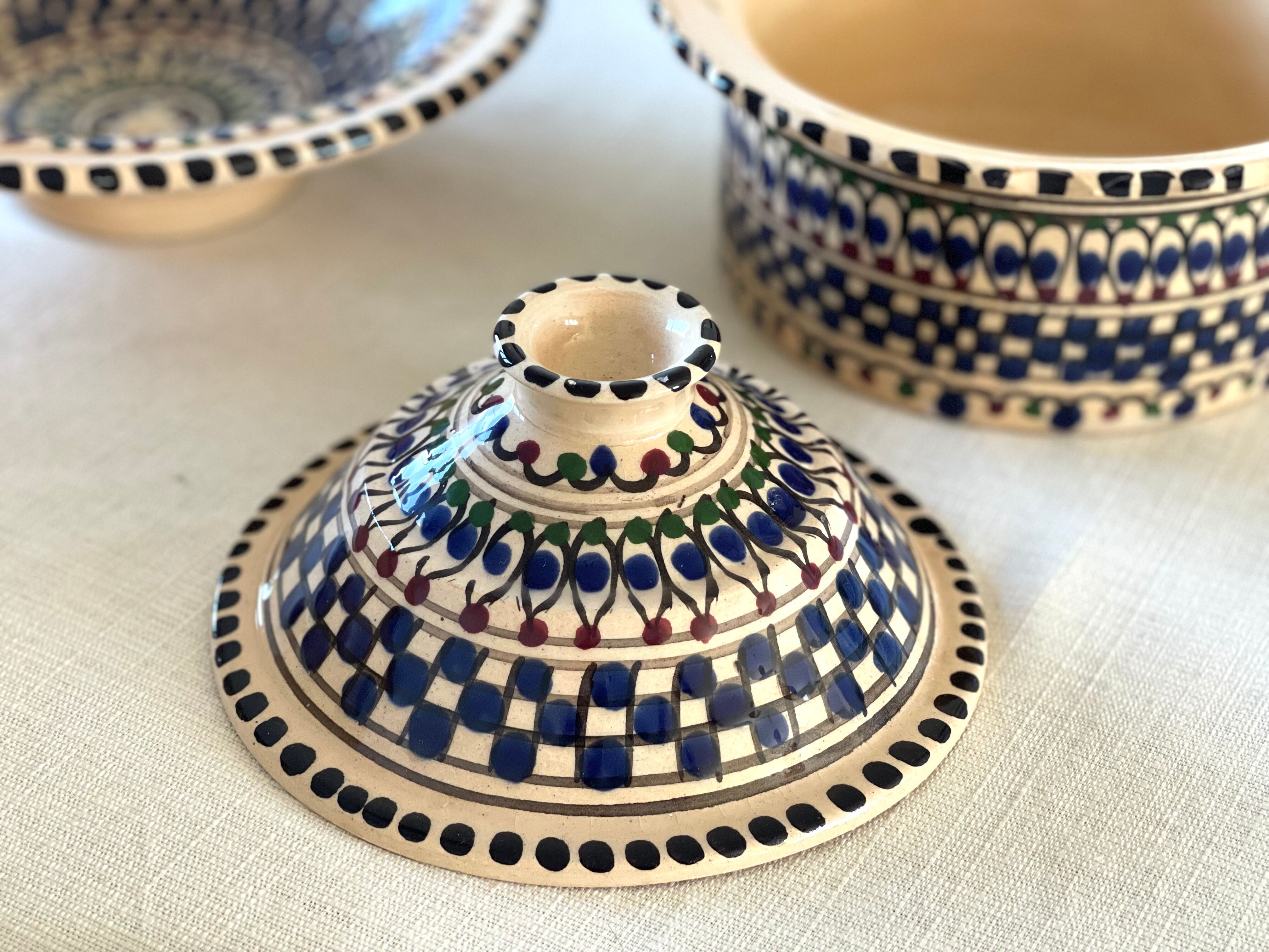 Artisanal Moroccan Dish Service 8 pieces