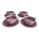 4 coffee cups and 4 sub-cups Rusticana Villeroy and Boch