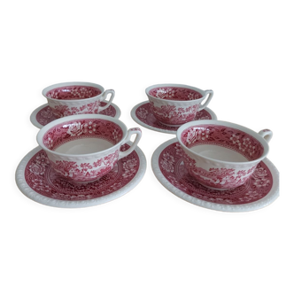 4 coffee cups and 4 sub-cups Rusticana Villeroy and Boch