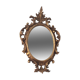Old mirror in gilded wood 17x12cm