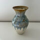 Vase aux coulures bleutées 