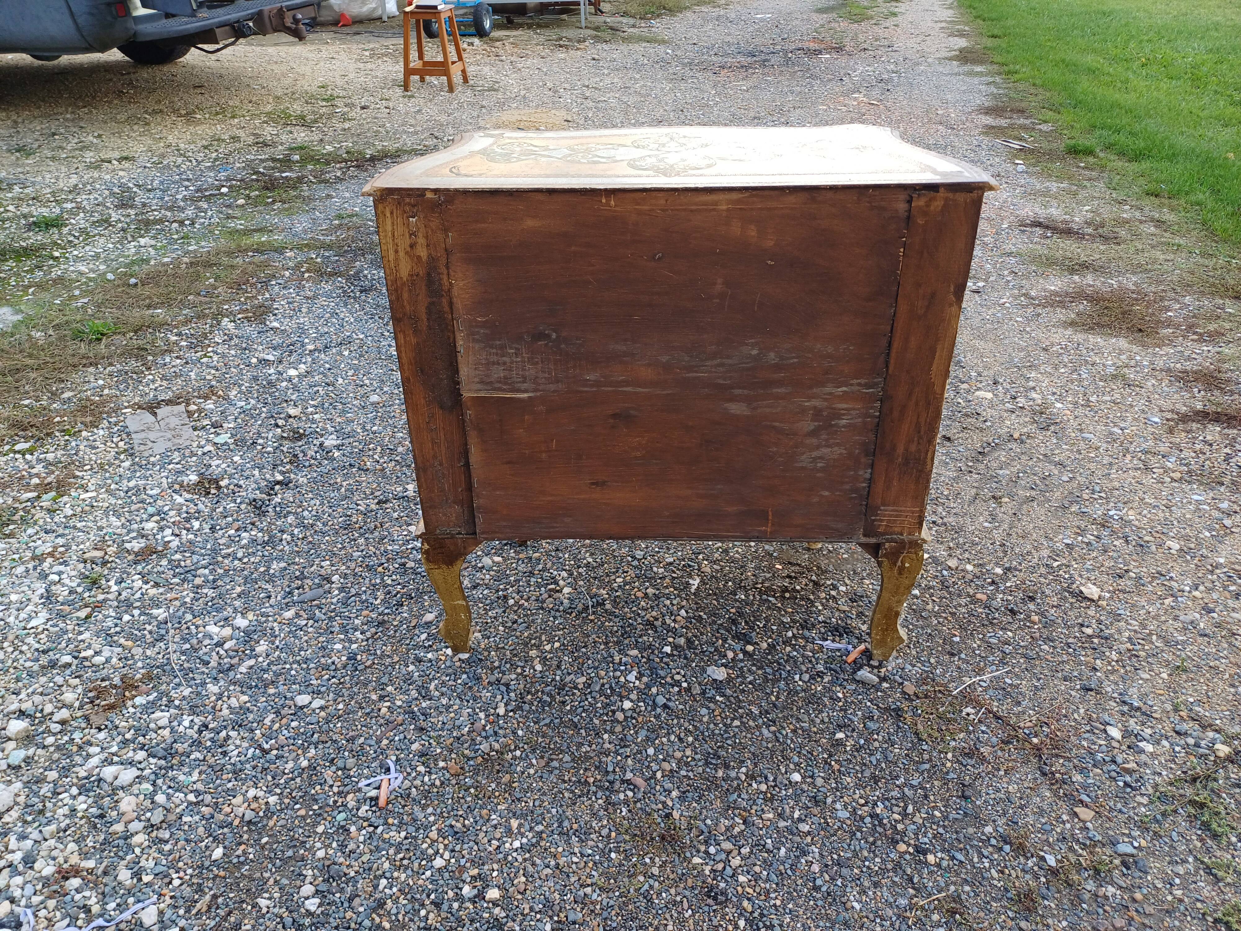 Limed chest of drawers 3 drawers