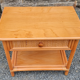 Maugrion bedside table for Roche Bobois, wood and rattan, 80s