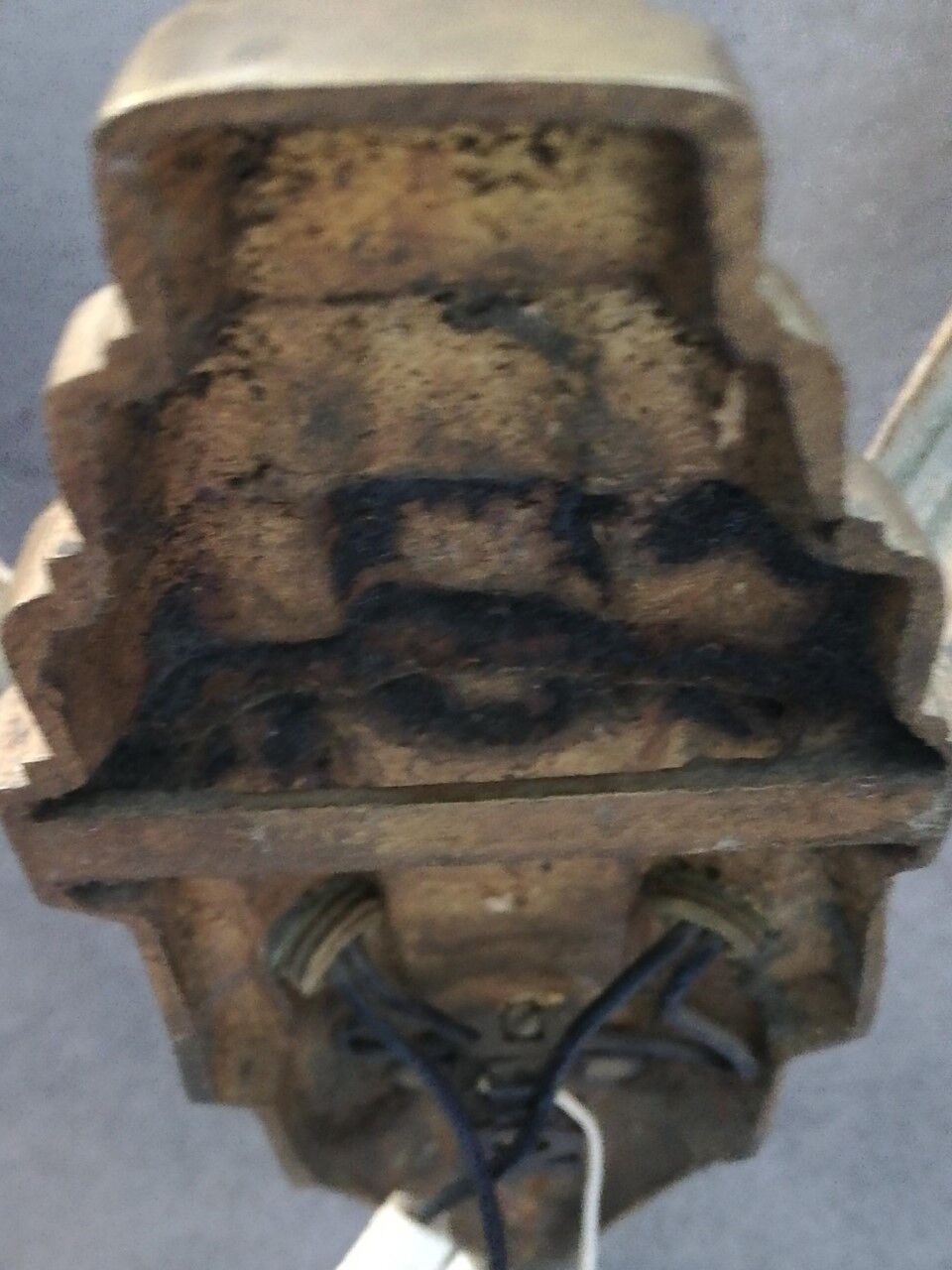 Art Deco wall lamp 30s in bronze