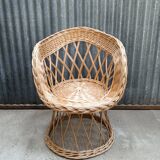 Adult rattan wicker armchair